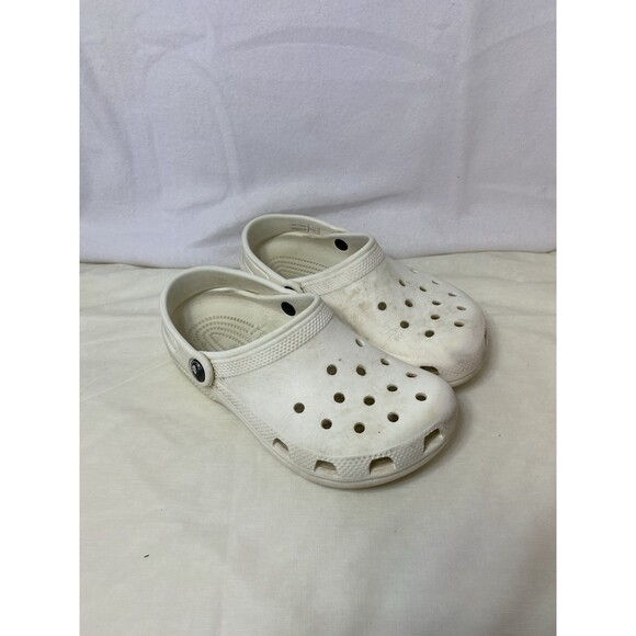 Crocs Kids Classic Clog - White Size J2 - Picture 1 of 7
